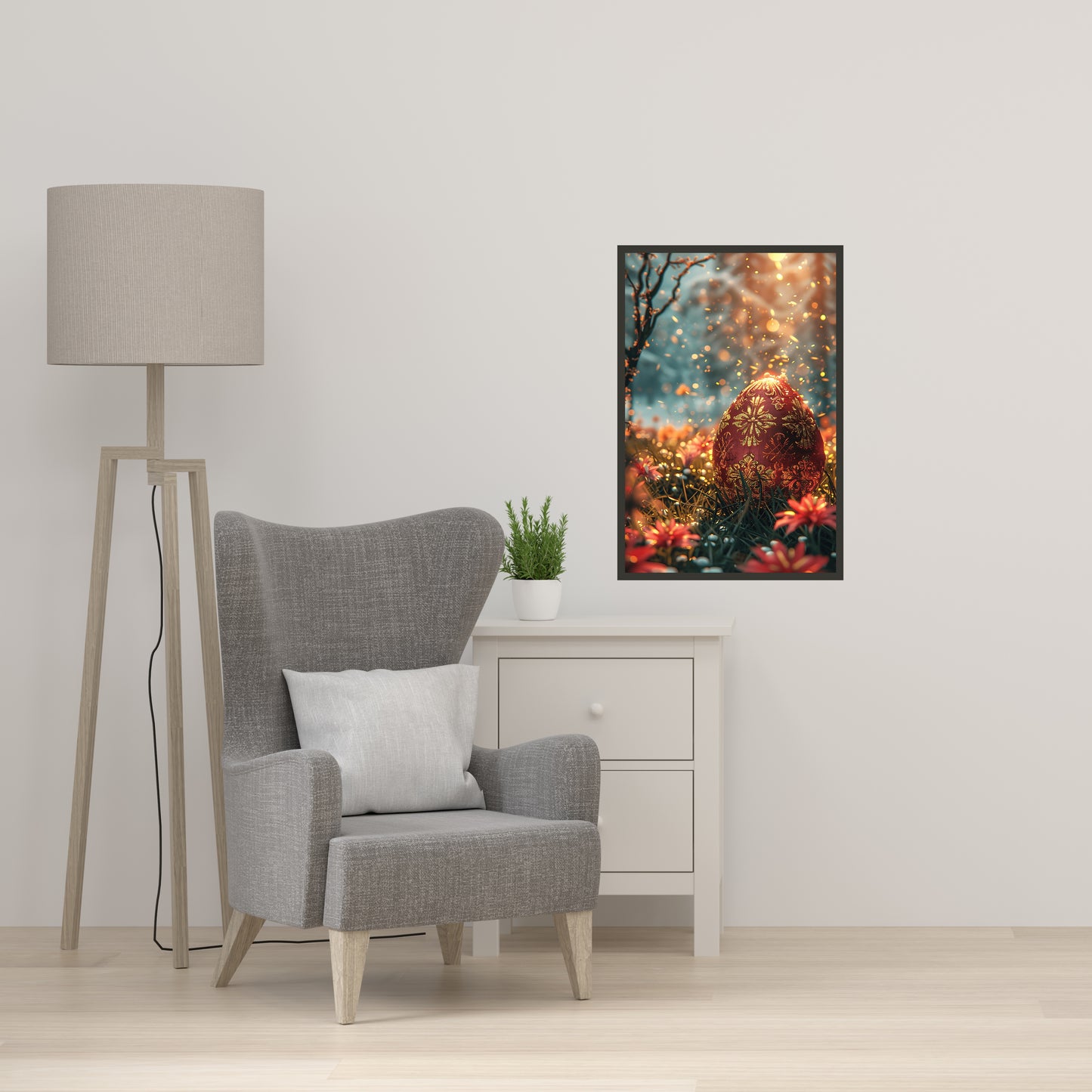 Fantasy Whimsical Easter Egg Wall Art