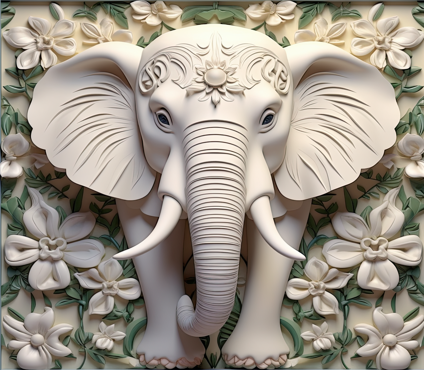 3D Cute Elephant Sipper Bottle