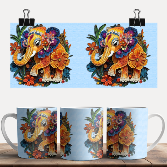 Elephant Art Mug