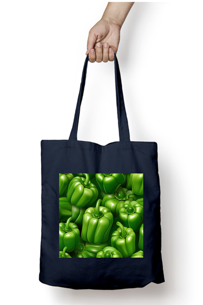 Green Chili Pepper Tote Bags with Zipper