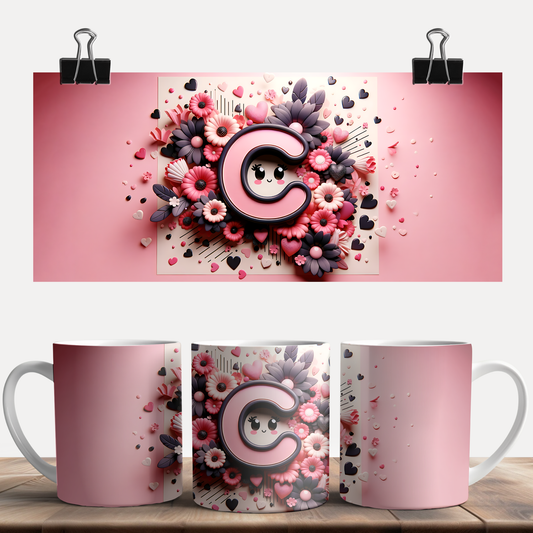Valentine Alphabet C Mug
