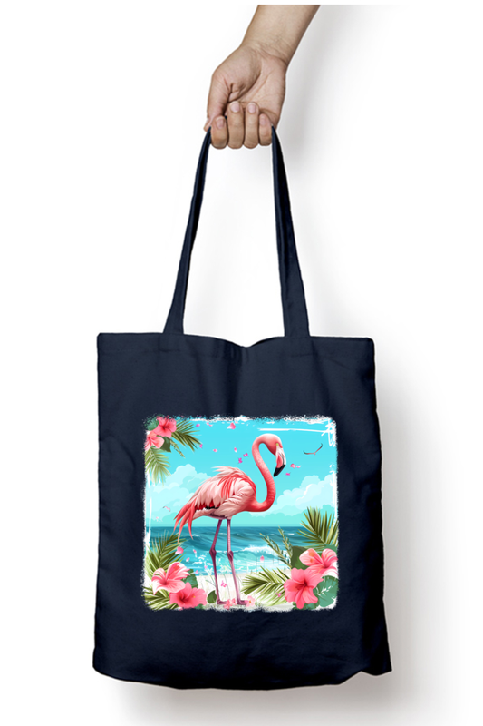 Flamingo Tote Bags with Zipper