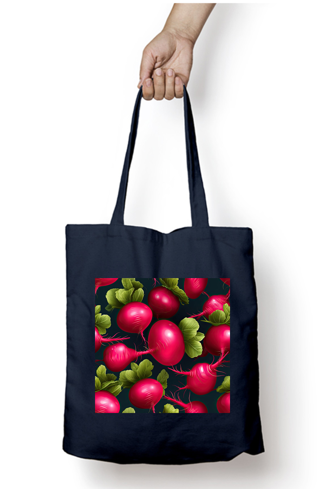 Beetroot Tote Bags with Zipper