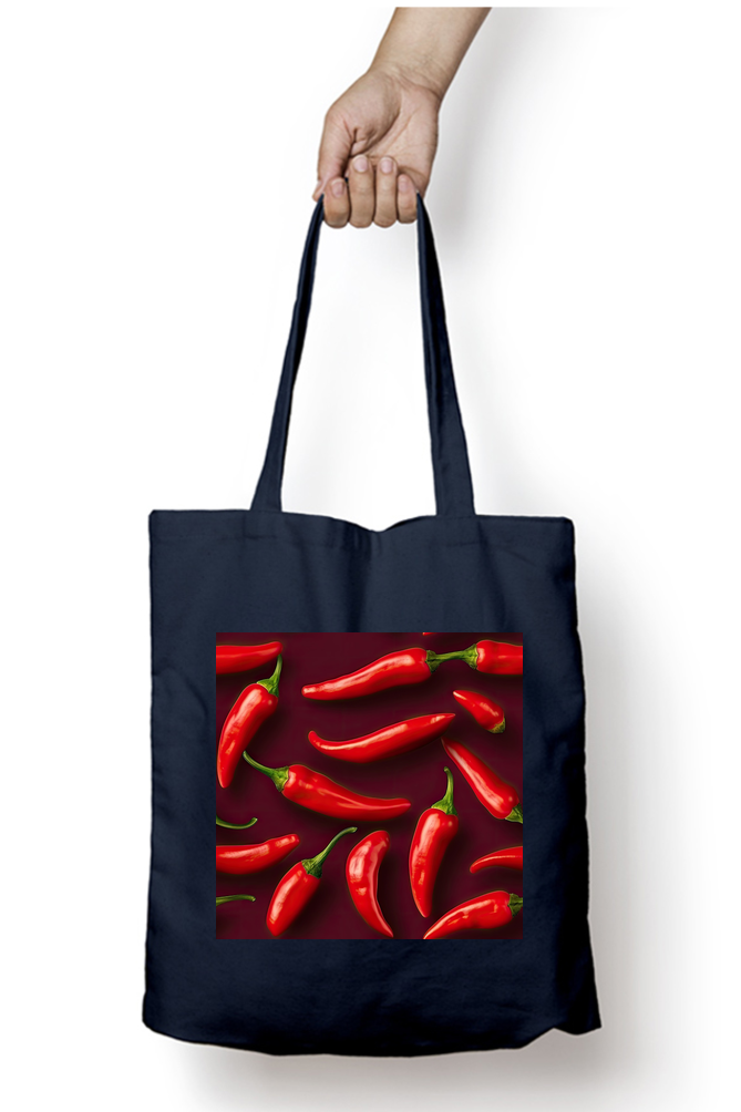 Chili pepper Tote Bags with Zipper
