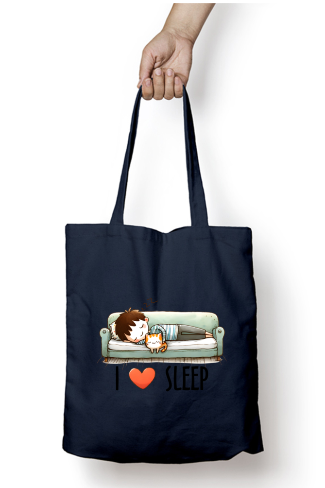 I Love Sleep - Tote Bags with Zipper
