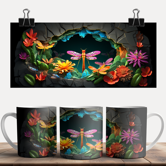 3D Dragon Fly Mug