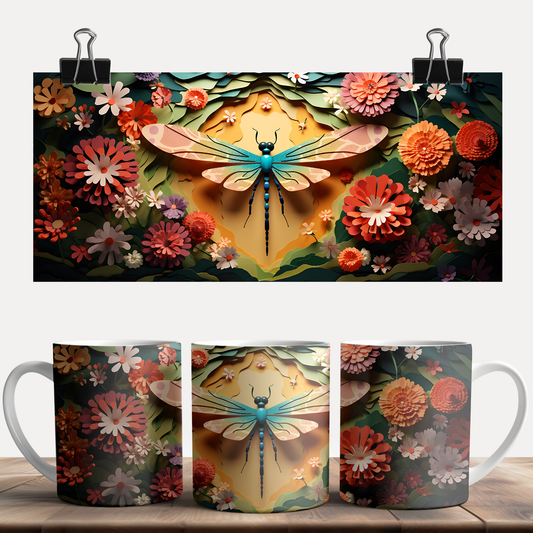 3D Dragon Fly Mug