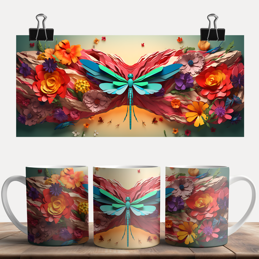 3D Dragon Fly Mug