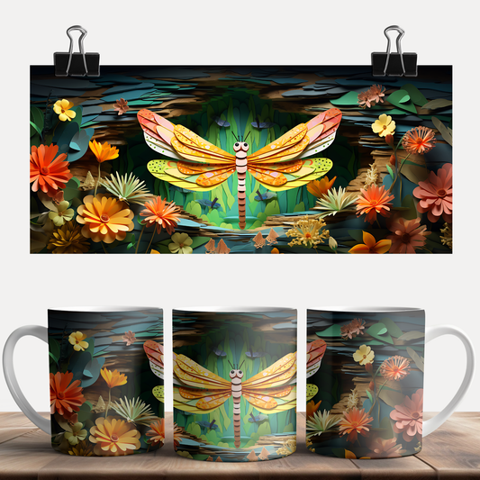 3D Dragon Fly Mug