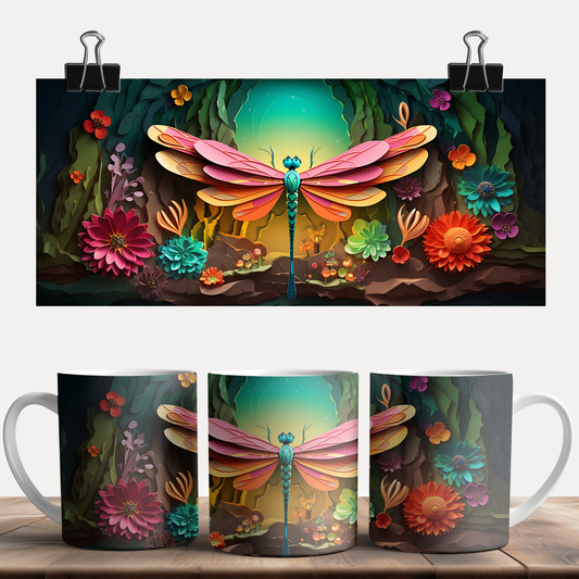 3D Dragon Fly Mug