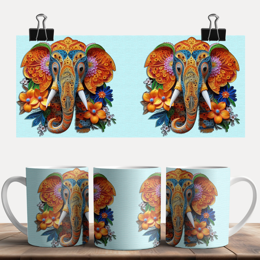 Elephant Art Mug