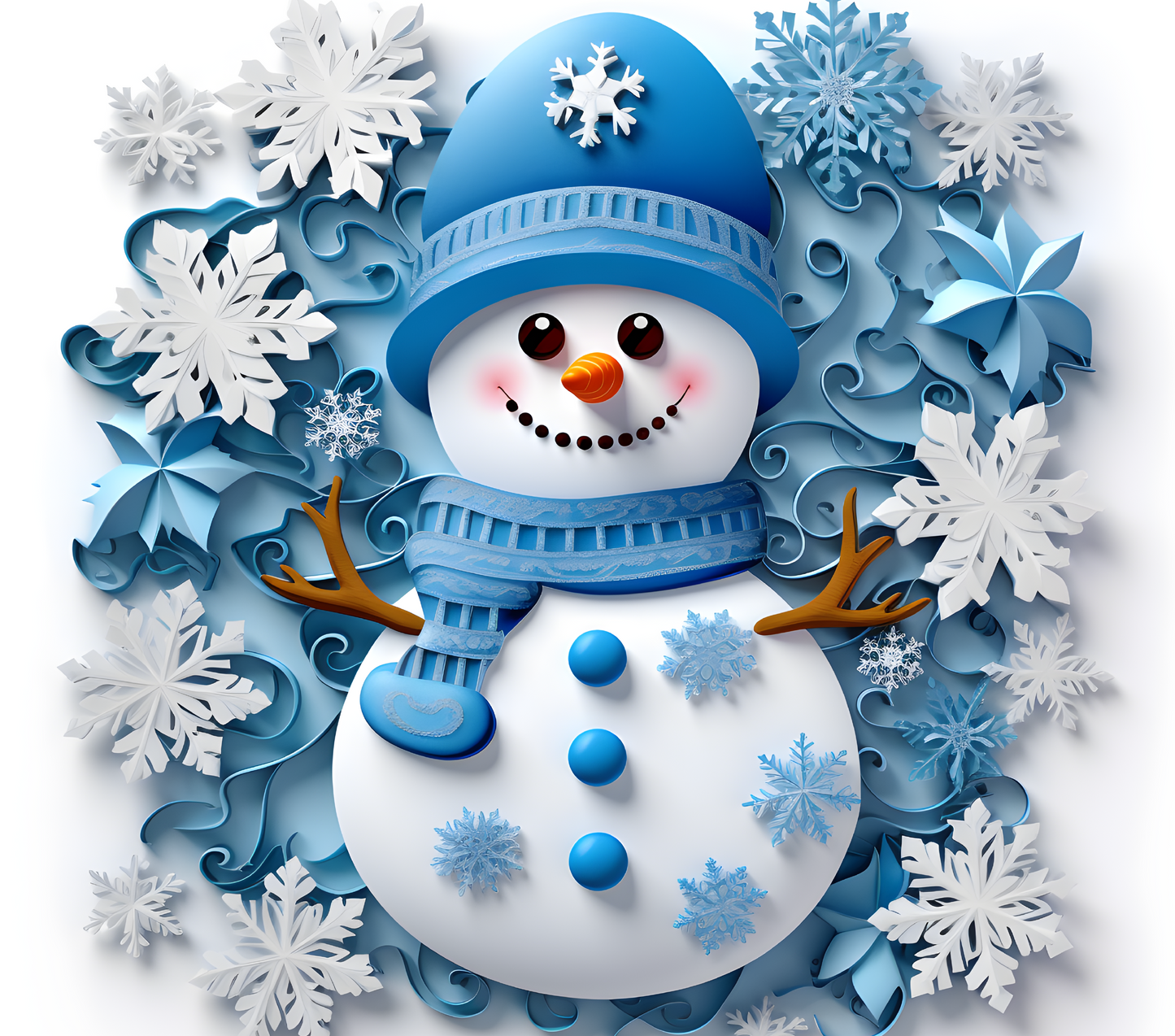 Snow Man Sipper Bottle