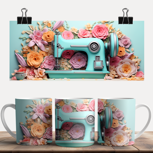 3D Sewing Machine Mug
