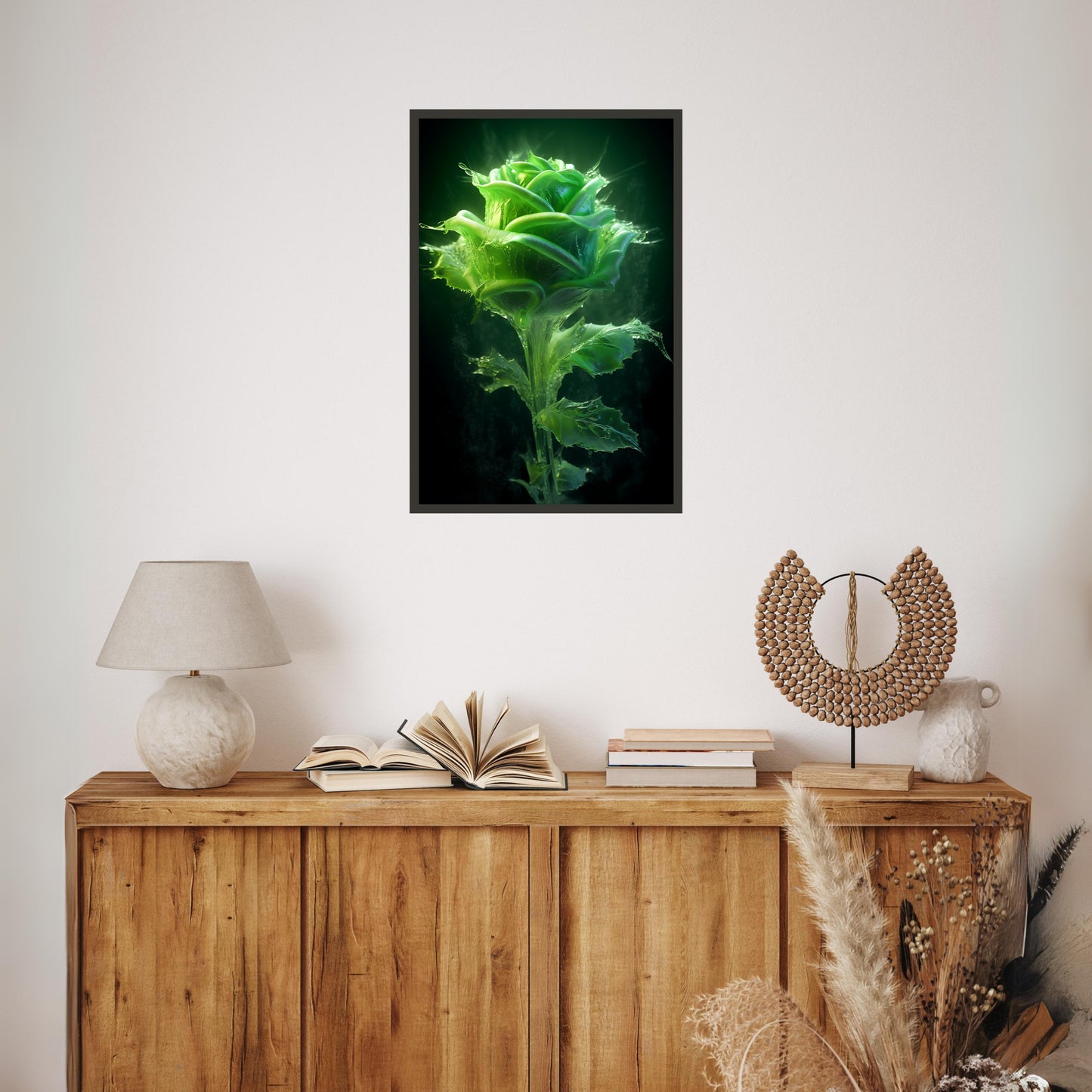 Beautiful Winter Color Rose Painting Wall Art