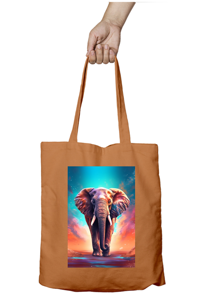 Cute Elephant Tote Bags with Zipper