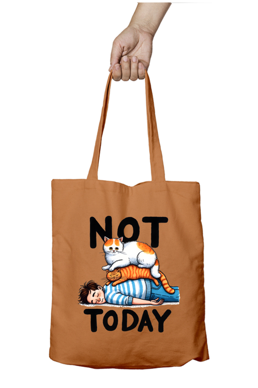 Cat with Cute Boy - Tote Bags with Zipper