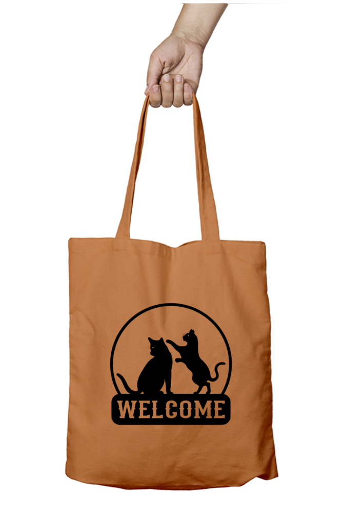 Cat Welcome - Tote Bags with Zipper