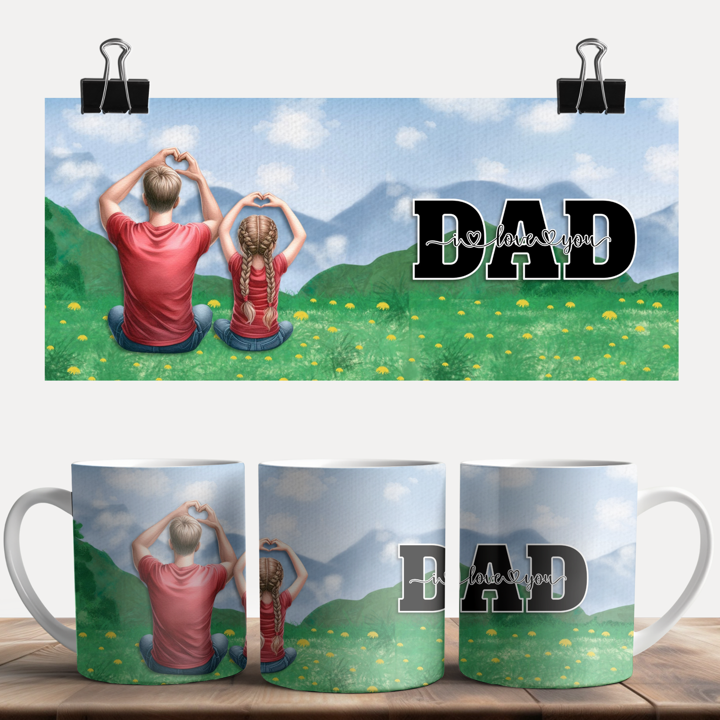 Dad I Love You Mug