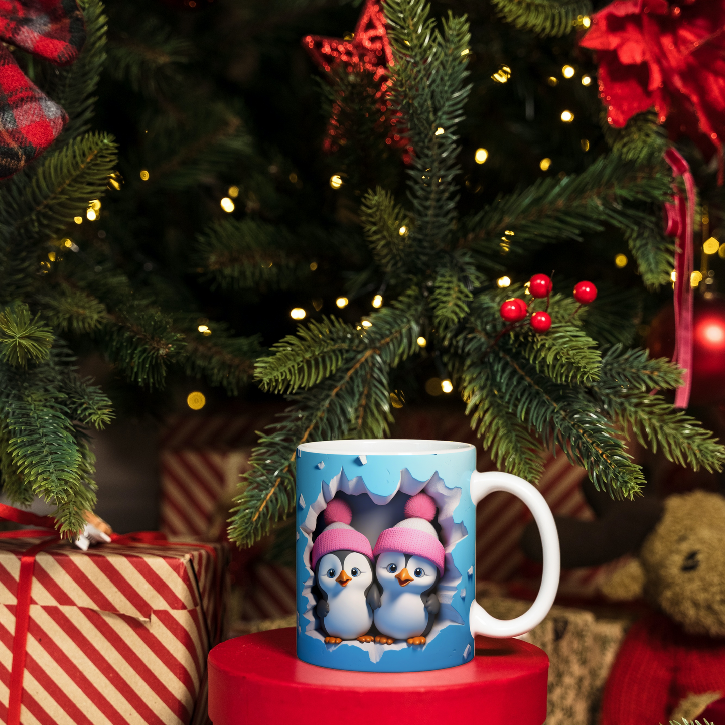 Penguin Christmas Coffee Mug