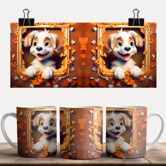 3d Animal dog mug
