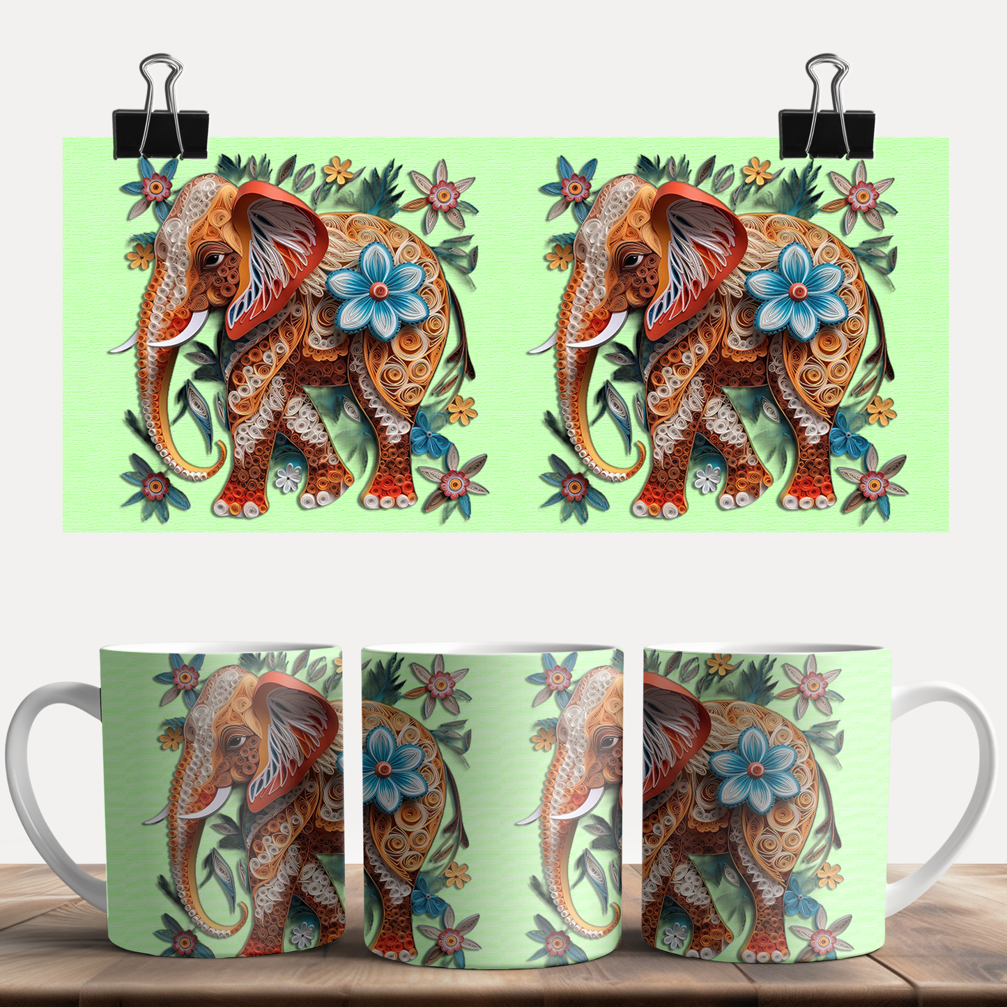 Elephant Art Mug