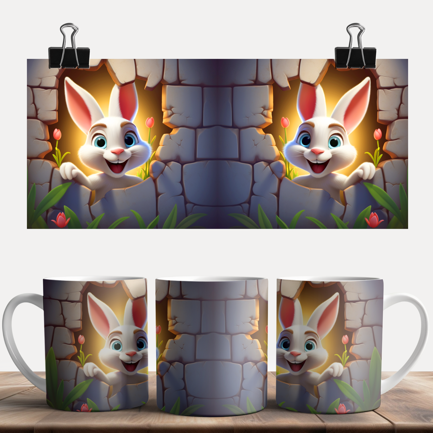 3D Animal Bunny Mug