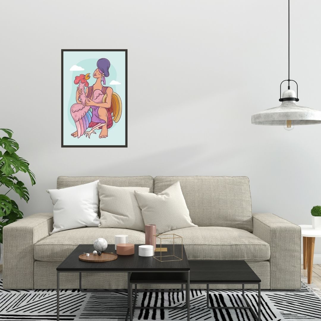 Cock fighting Wall Art