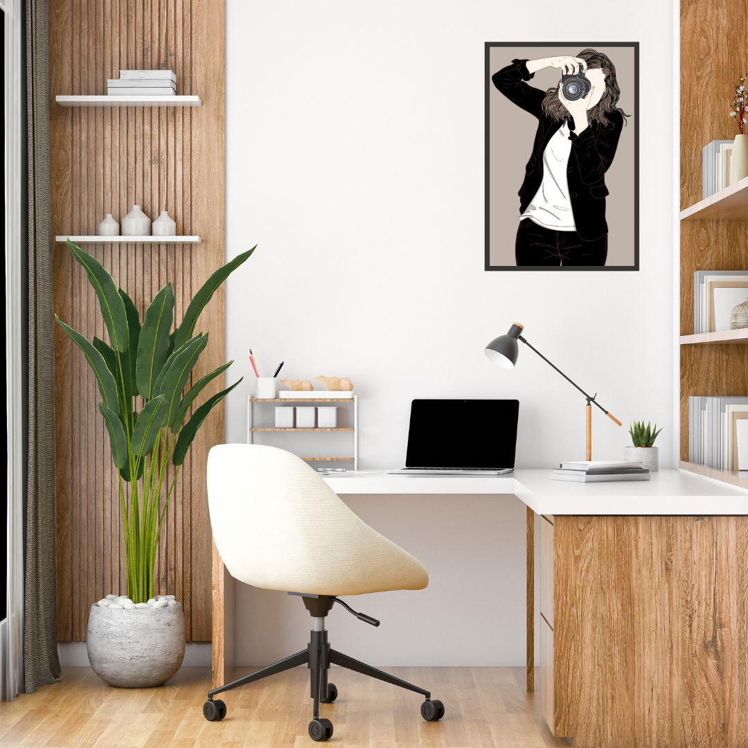 Beautiful Woman Photographer Wall Art
