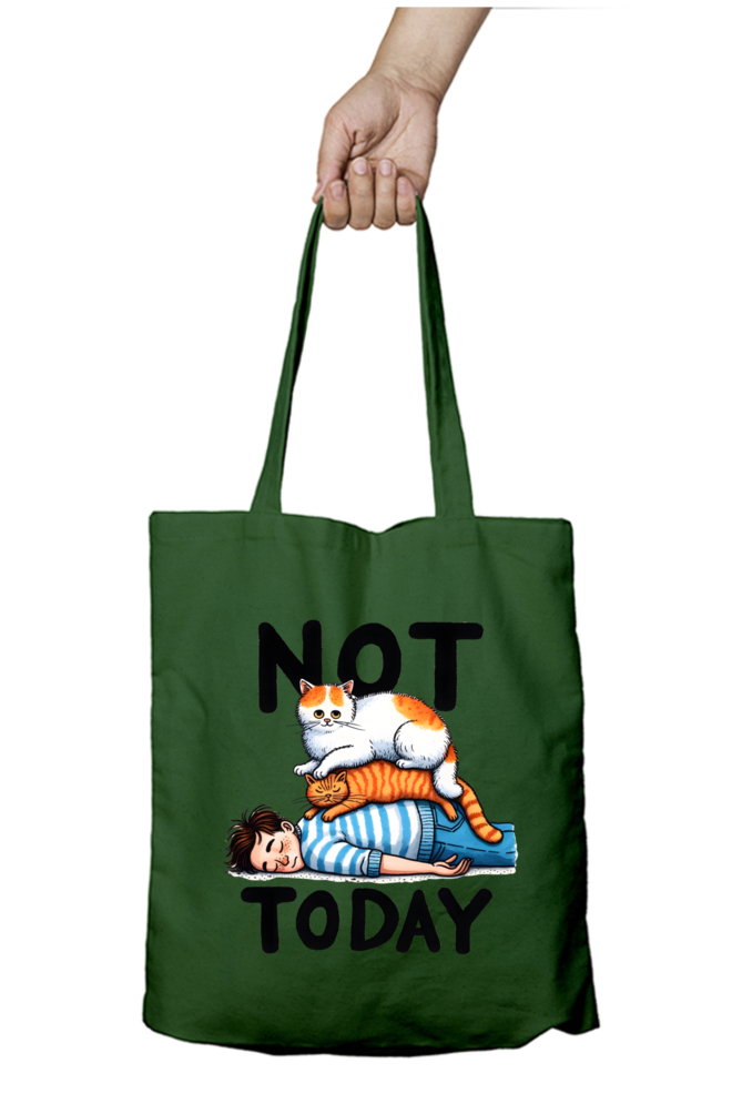 Cat with Cute Boy - Tote Bags with Zipper