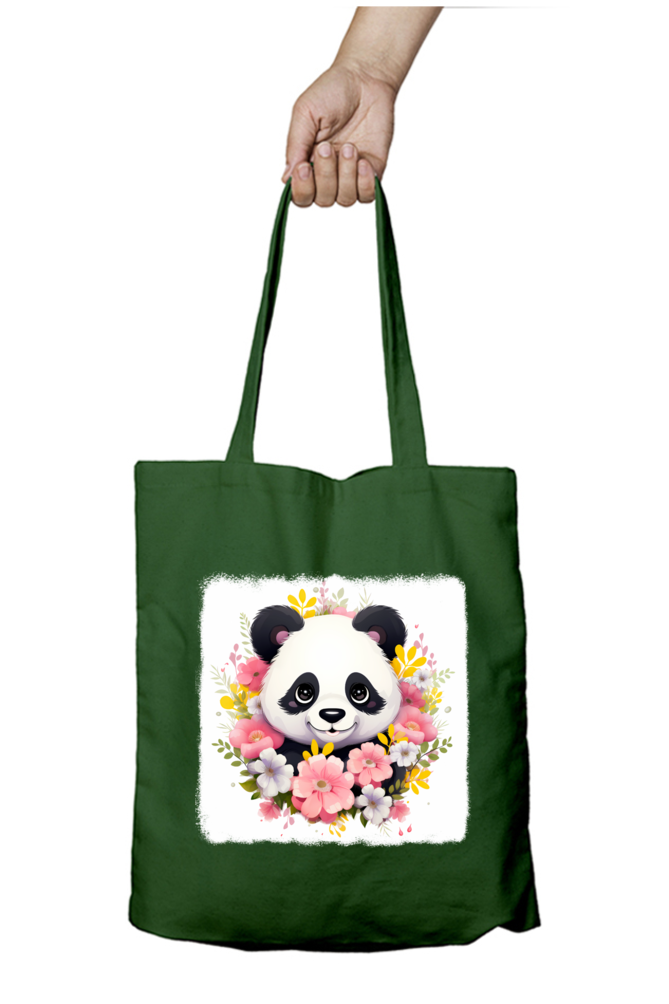 Panda Tote Bags with Zipper