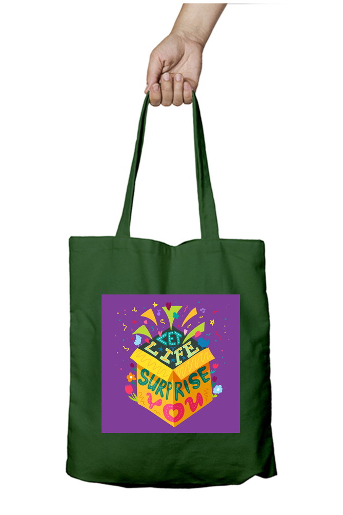 Let Life Surprise You - Tote Bag with Zipper