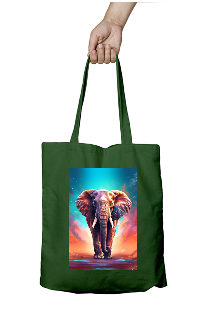 Cute Elephant Tote Bags with Zipper