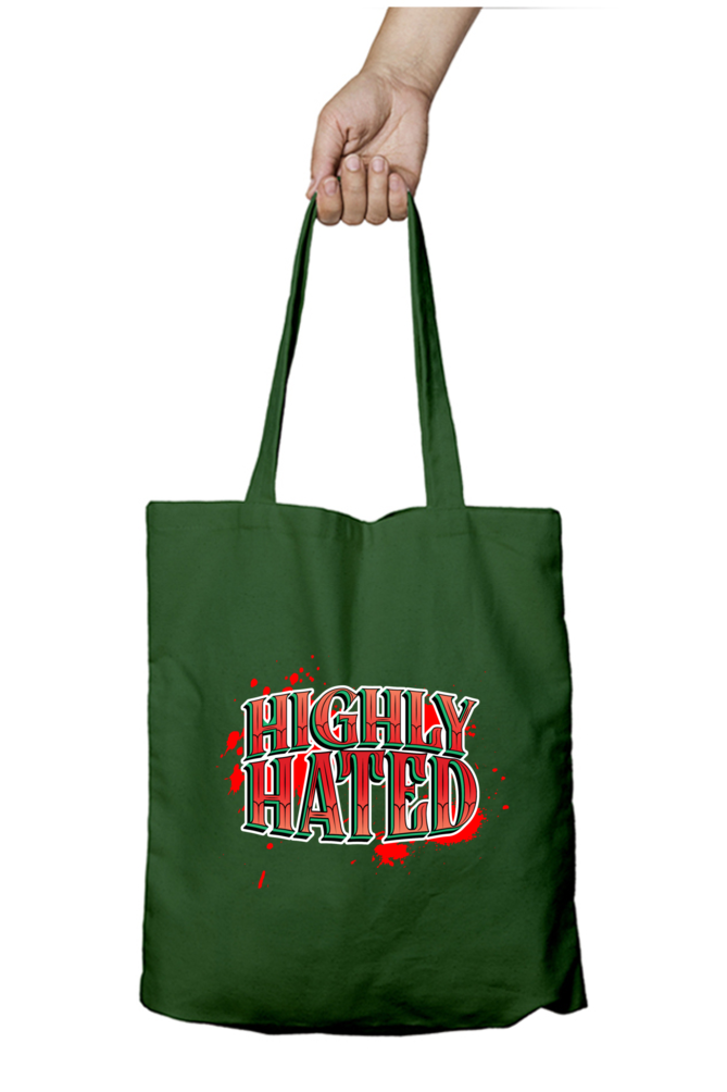 Highly Hated - Tote Bags with Zipper