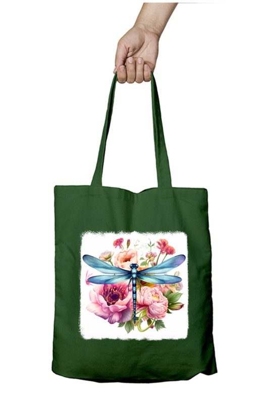 Dragon Fly Tote Bags with Zipper