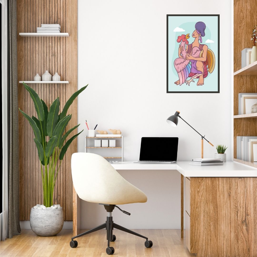 Cock fighting Wall Art