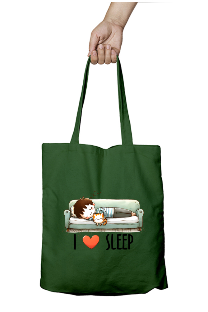 I Love Sleep - Tote Bags with Zipper