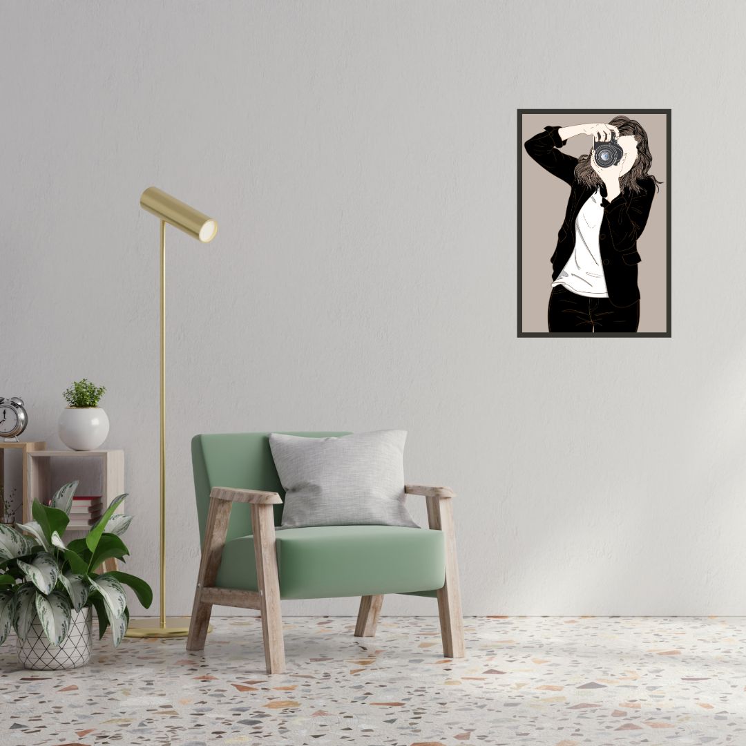 Beautiful Woman Photographer Wall Art