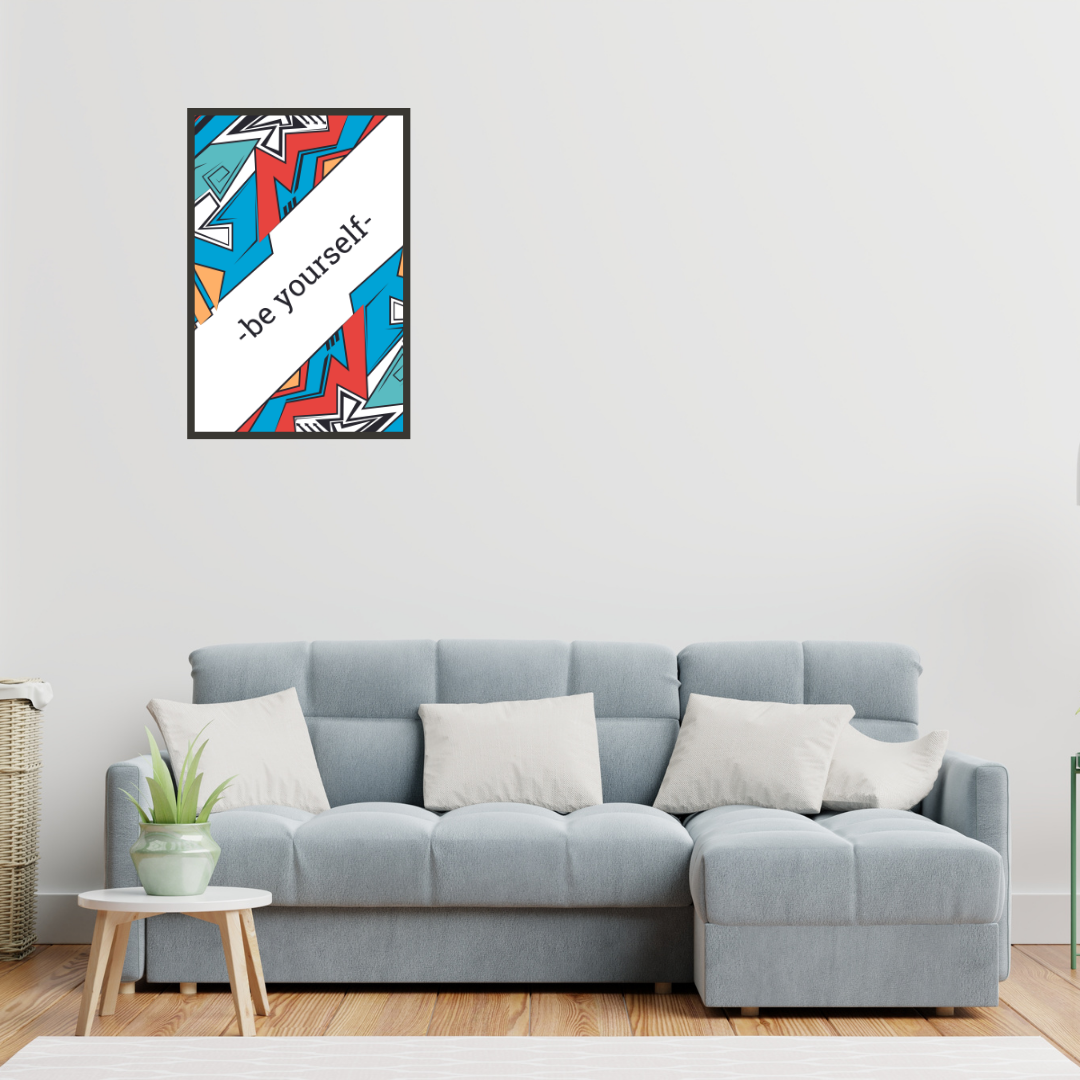 "Be Yourself" Motivational Wall Art