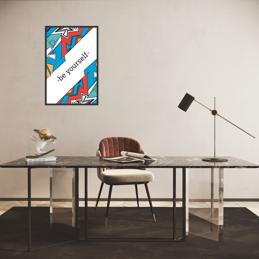 "Be Yourself" Motivational Wall Art