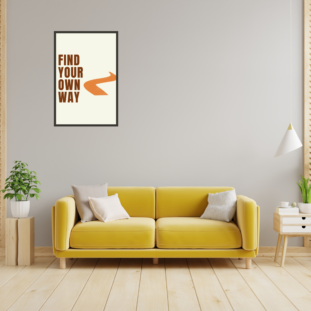 "Find Your Own Way" Motivational Wall Art