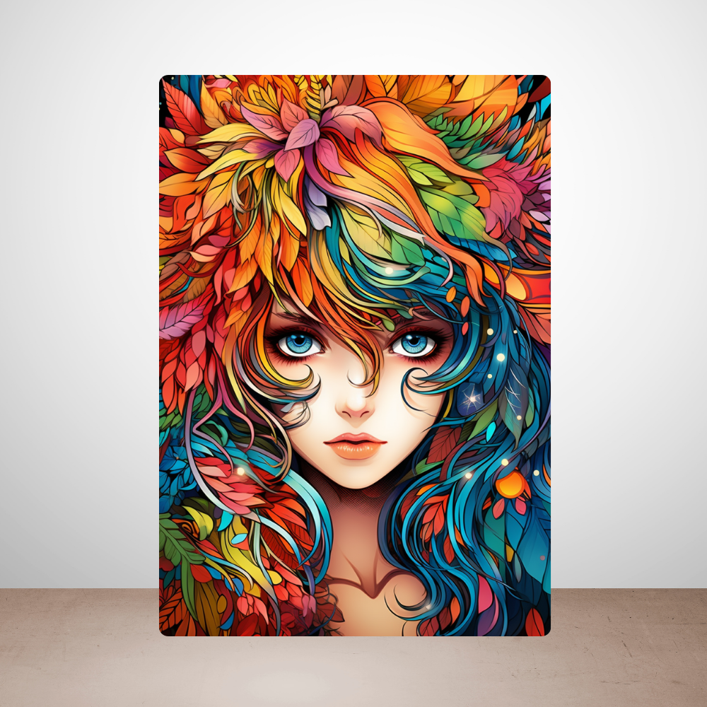 Metal Poster - Anime Girl