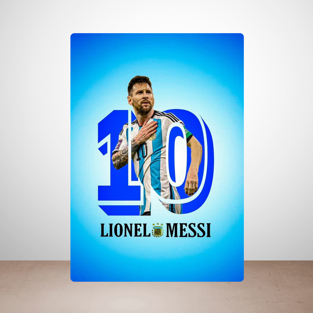 Metal Poster - Lionel Messi