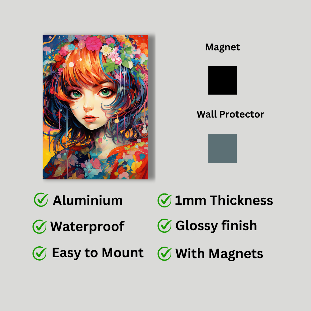 Metal poster - Anime Girl