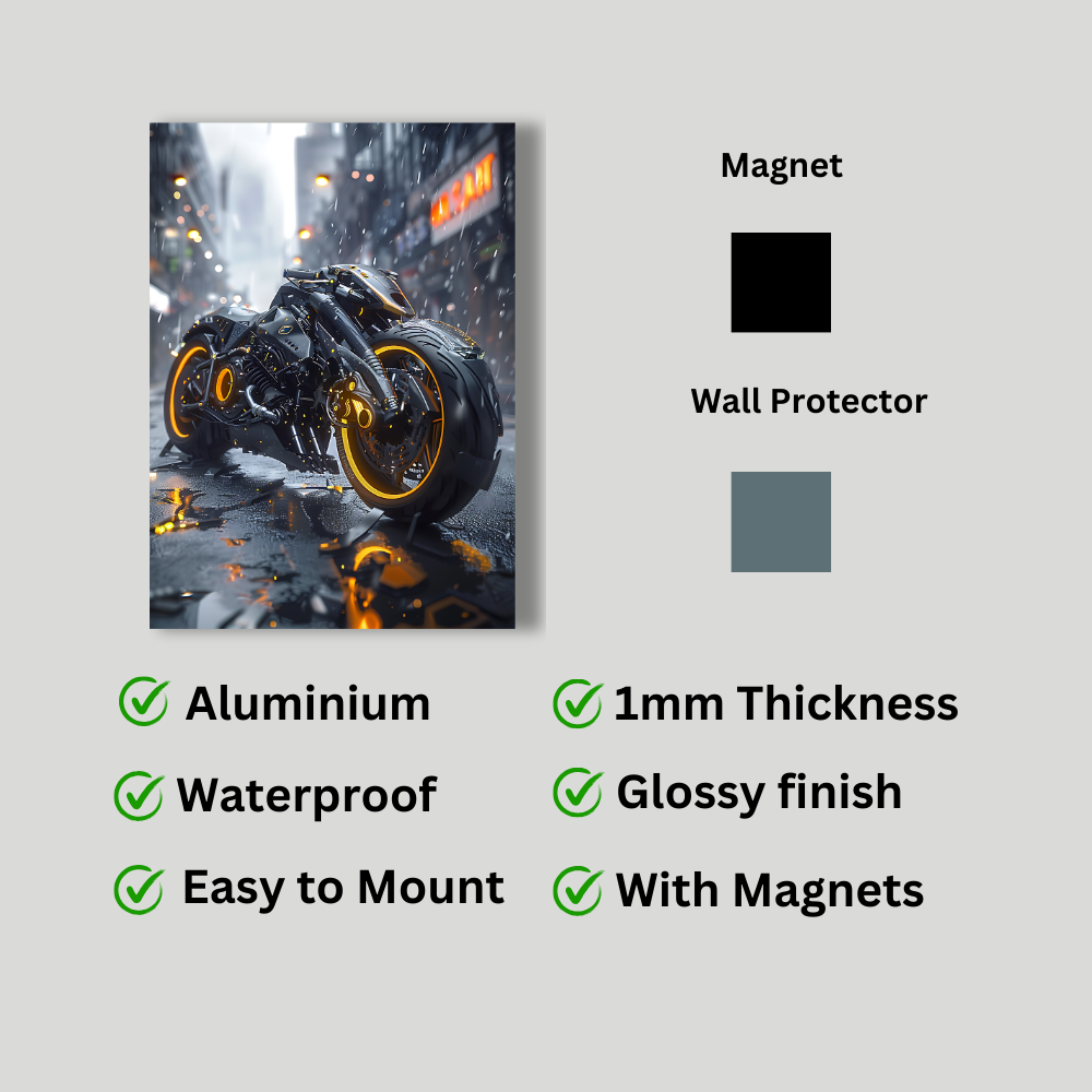 Metal Poster - Stylish Motorbike