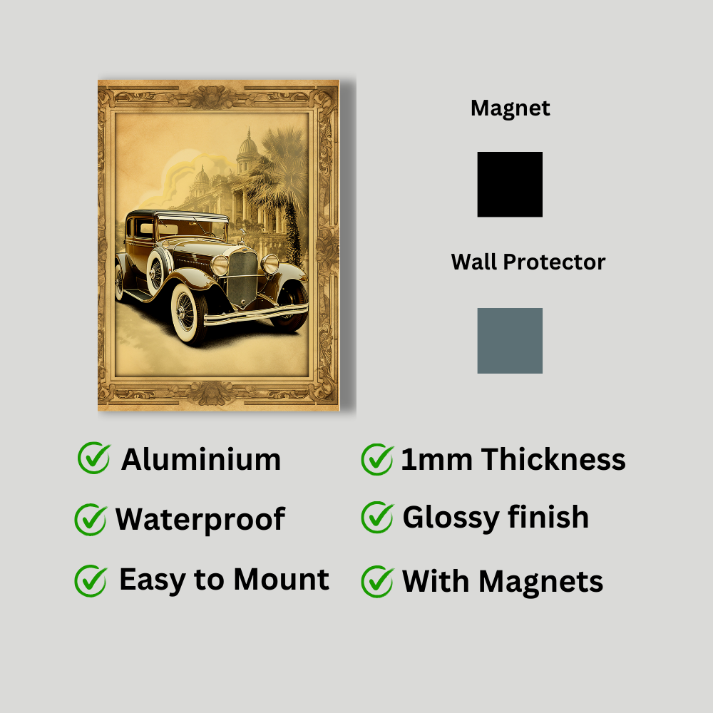 Metal poster – Classic Vintage Car
