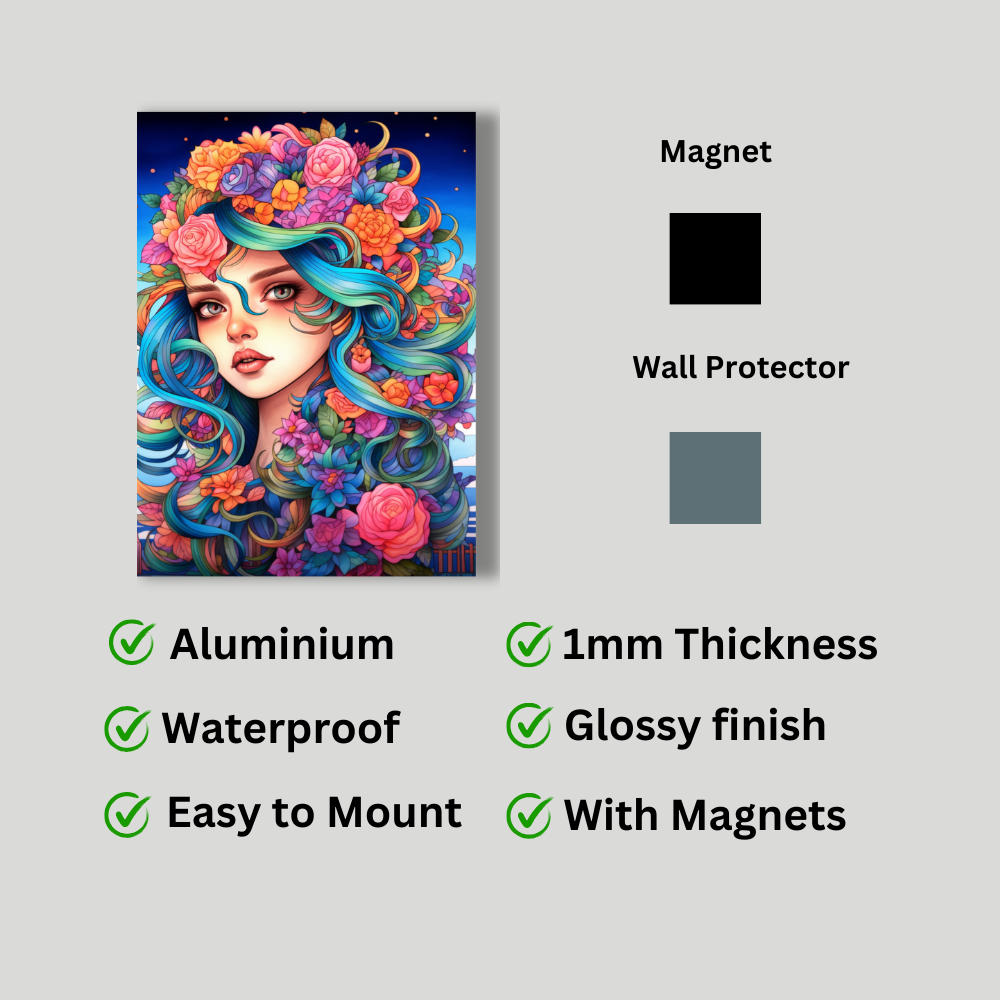 Metal poster - Anime Girl