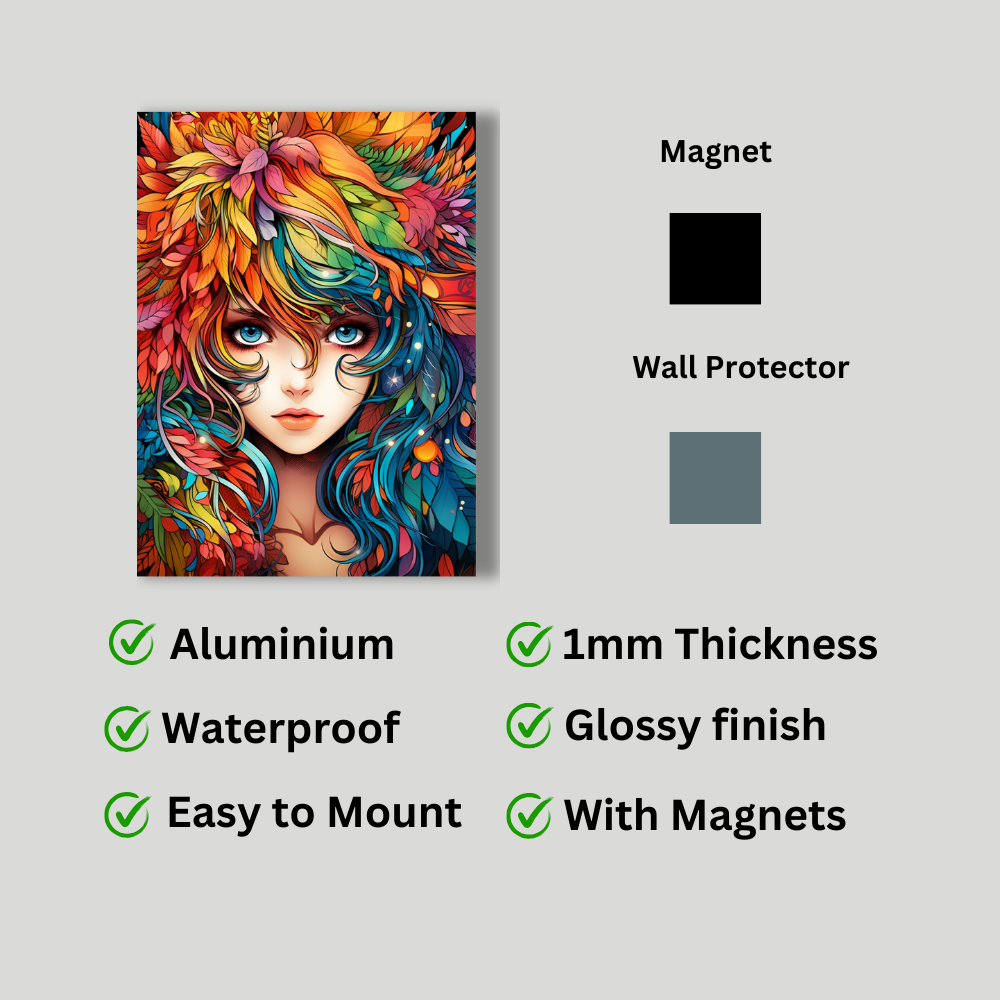 Metal Poster - Anime Girl