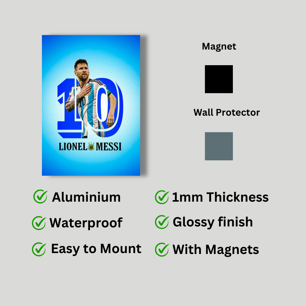 Metal Poster - Lionel Messi