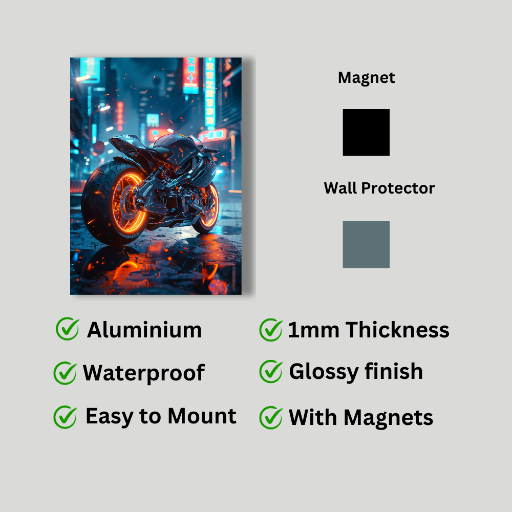 Metal Poster - Stylish Motorbike
