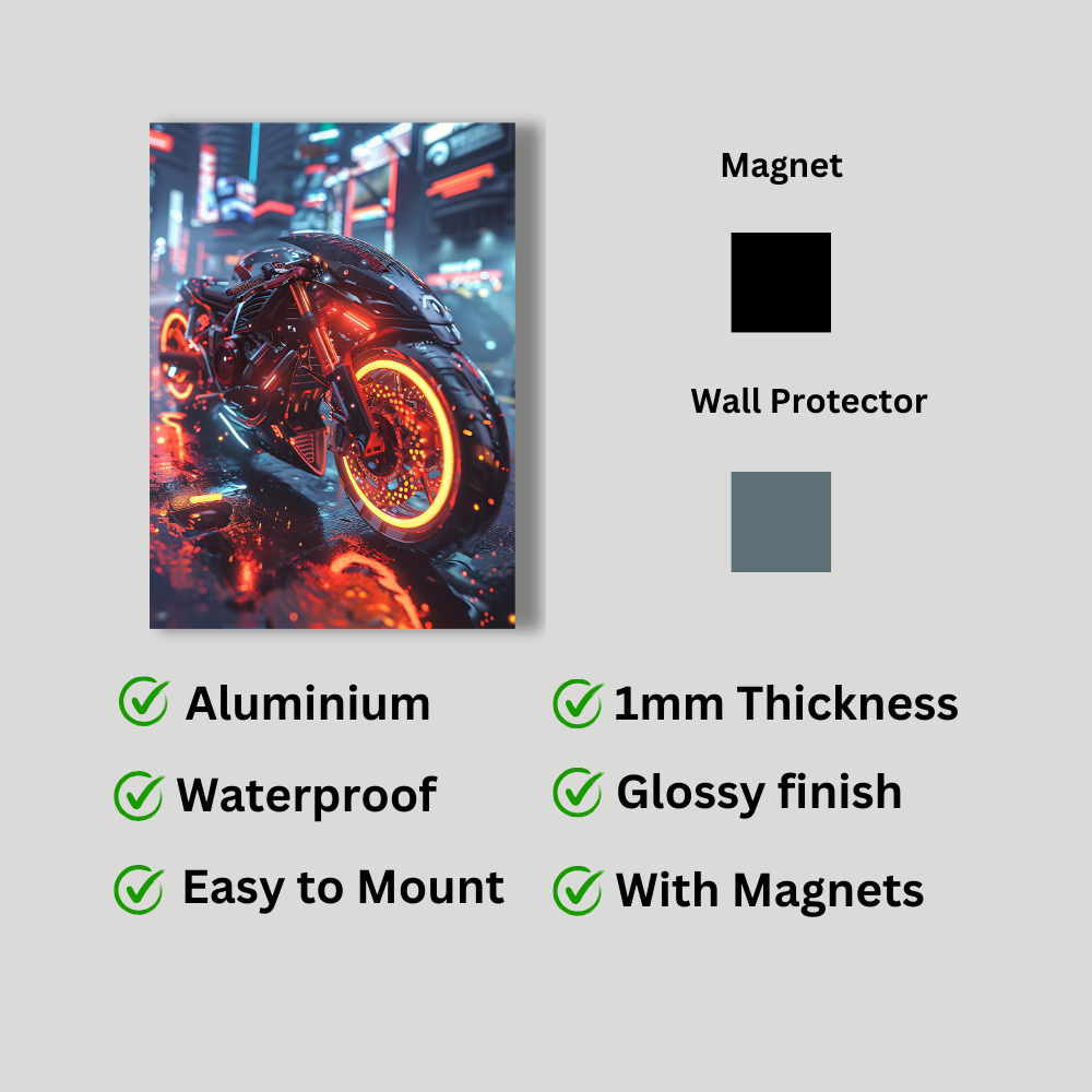 Metal Poster - Stylish Motorbike